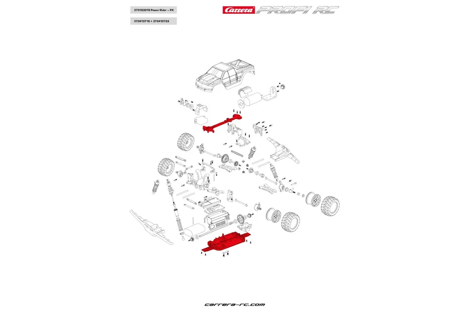carrera-profi-rc-chassis-top-plate-ersatzteil-set image 1