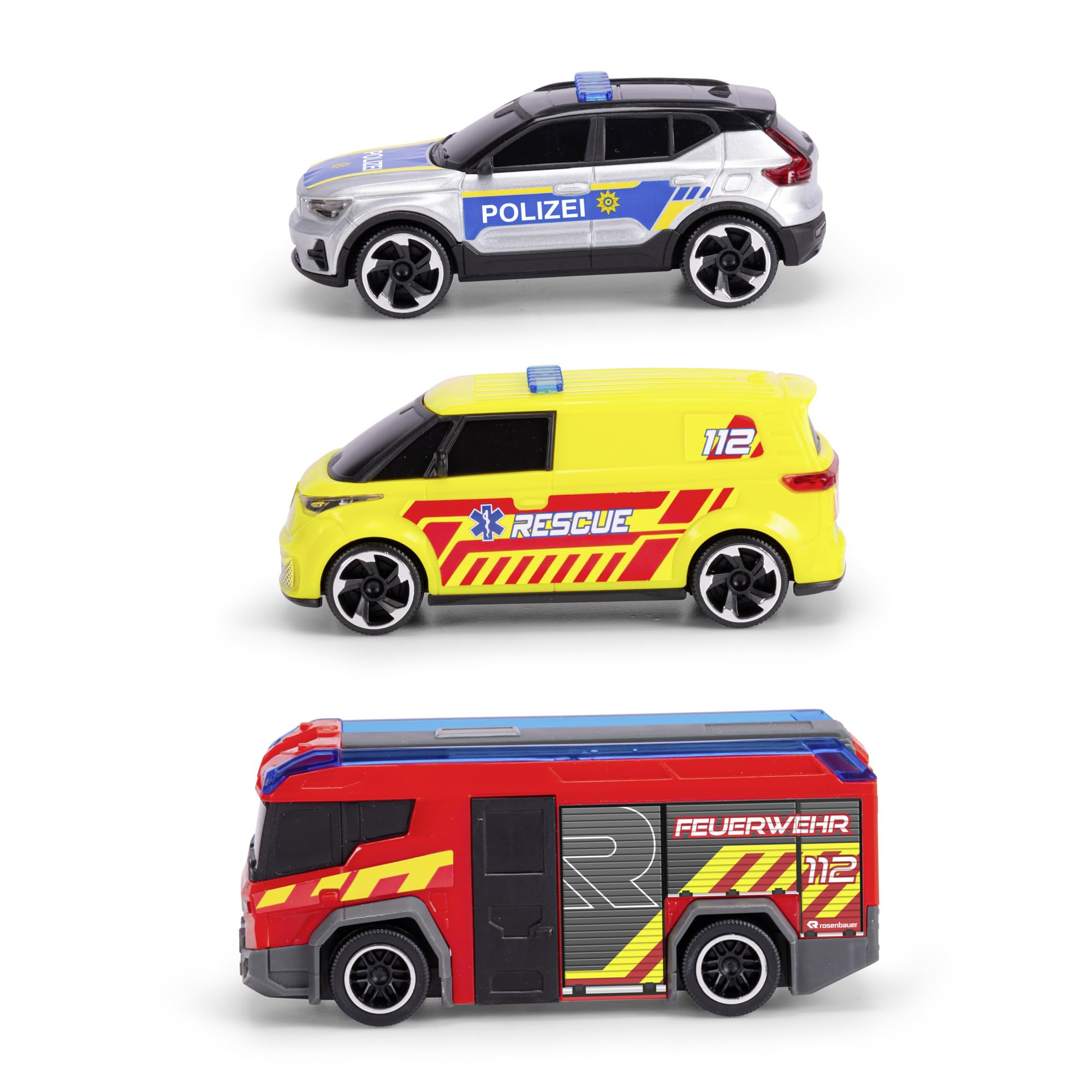 dickie-toys-sos-team-spielzeugauto-set-3er-set-je-15-cm-volvo-ex40-polizeiauto-v image 3