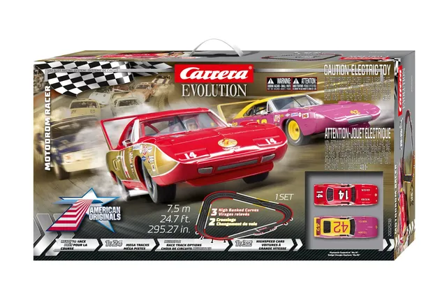 carrera-rc-motodrom-racer-evolution-set-1-32-plymouth-superbird-vs-dodge-charger image 1