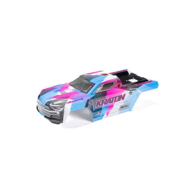 arrma-kraton-6s-blx-v6-karosserie-1-8-lackiert-blau-pink image 1