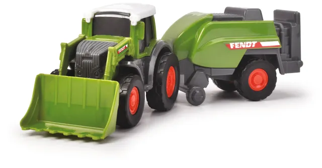 dickie-toys-fendt-micro-farmer-traktor-set-9-cm-mit-anh-nger image 1