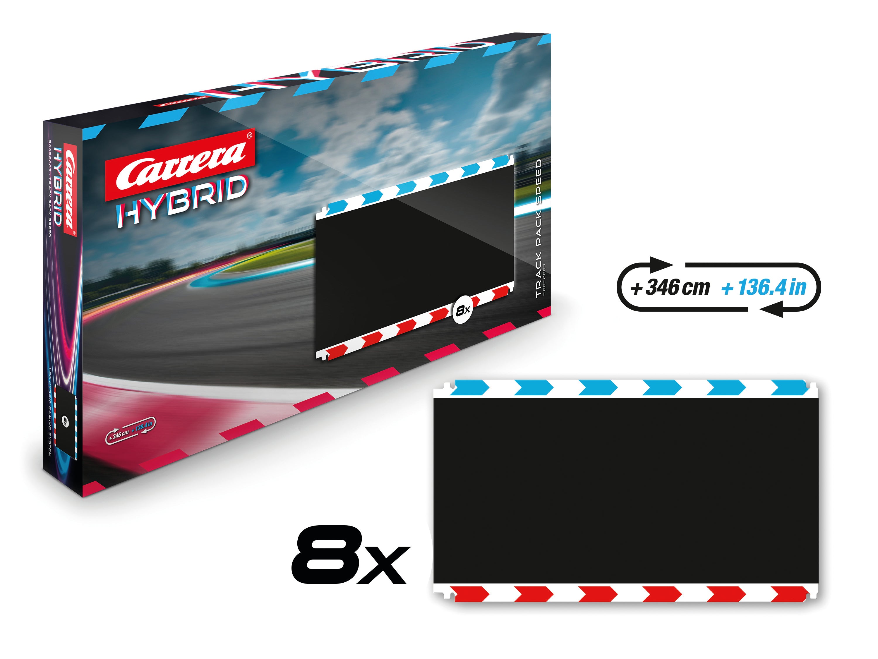 carrera-rc-track-pack-speed-streckenerweiterung-8x-gerade-f-r-carrera-hybrid image 1