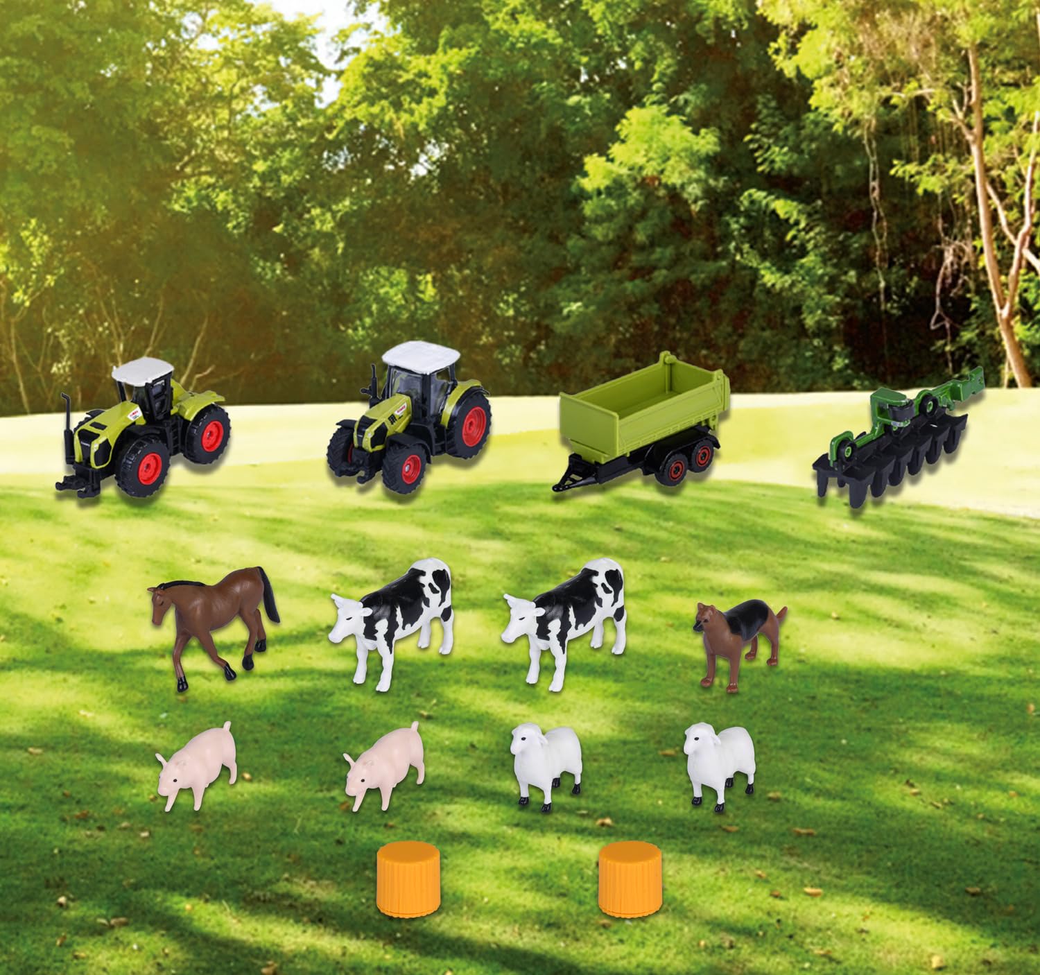 majorette-claas-farm-spielset-bauernhof-56x36x24-cm-mit-traktoren image 5