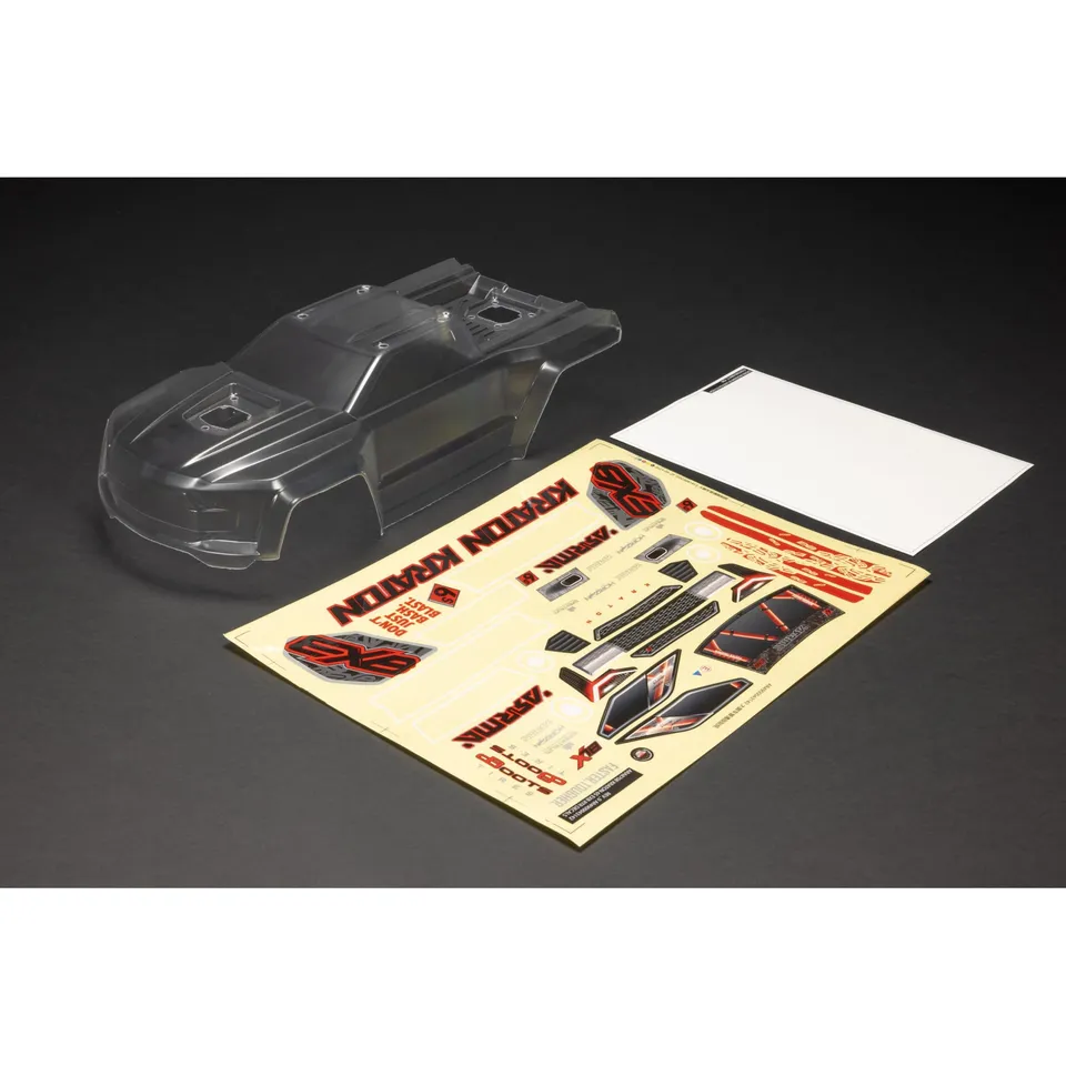 arrma-kraton-6s-blx-v6-clear-body-1-8-karosserie-mit-decals image 1