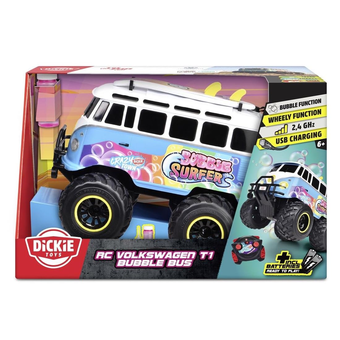 dickie-toys-rc-vw-t1-bubble-bus-30-cm-mit-seifenblasen-2-4-ghz image 2