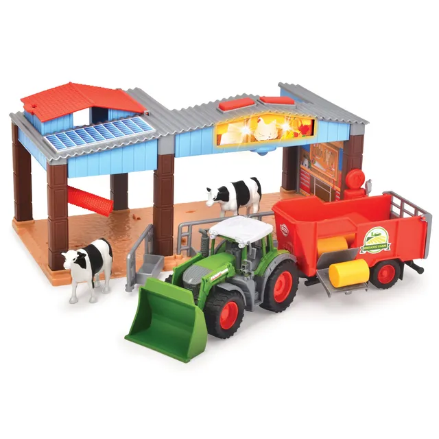 dickie-toys-bauernhof-station-traktor-spielset-mit-licht-sound image 1