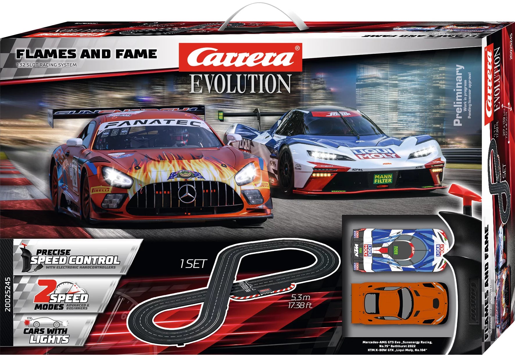 carrera-rc-flames-and-fame-evolution-autorennbahn-set-1-32-uk-stecker image 1