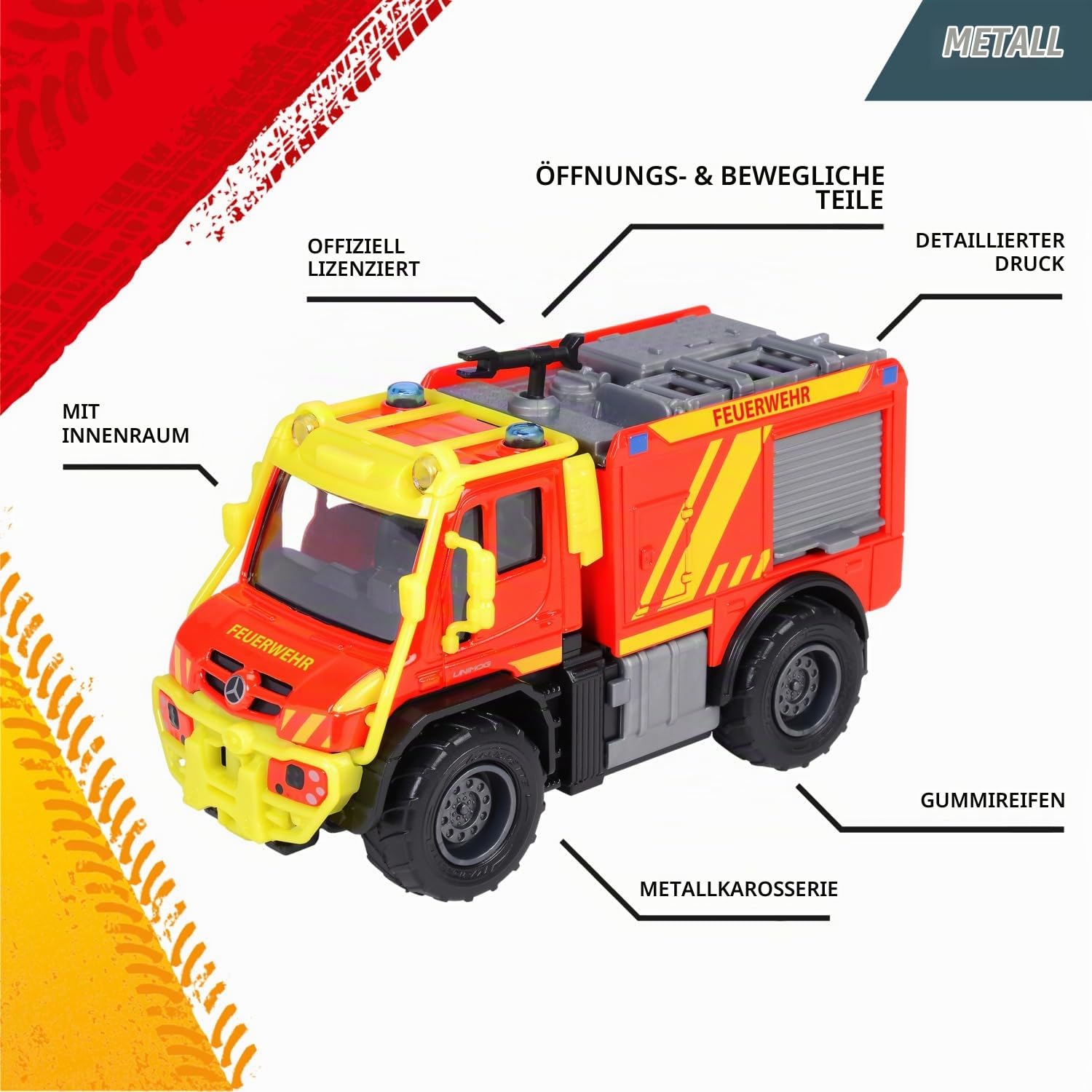 majorette-mercedes-benz-unimog-u530-fire-truck-15-cm-metall image 4