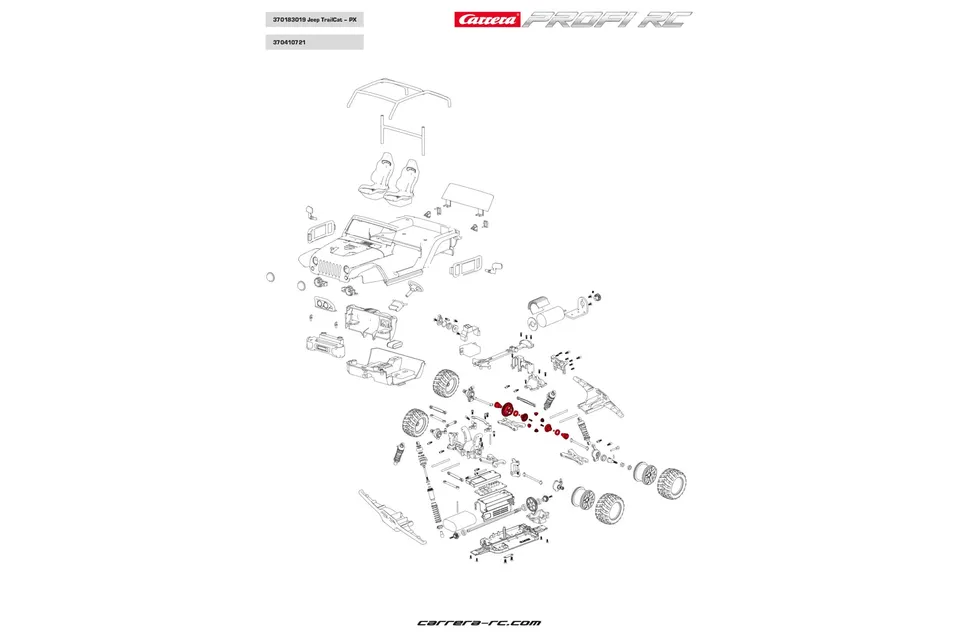 carrera-rc-profi-rc-ersatzteil-set-differenzial-zahnrad-motorwelle-kugellager image 1