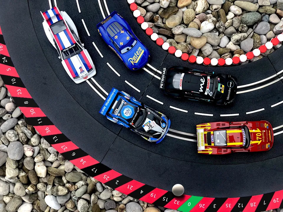 carrera-digital-132-ausstellungsst-ck-roulette-slotcar image 1