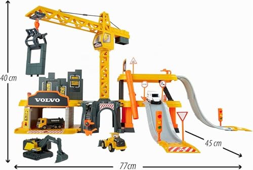 majorette-creatix-gro-baustelle-xxl-spielset-mit-5-volvo-baufahrzeugen image 8