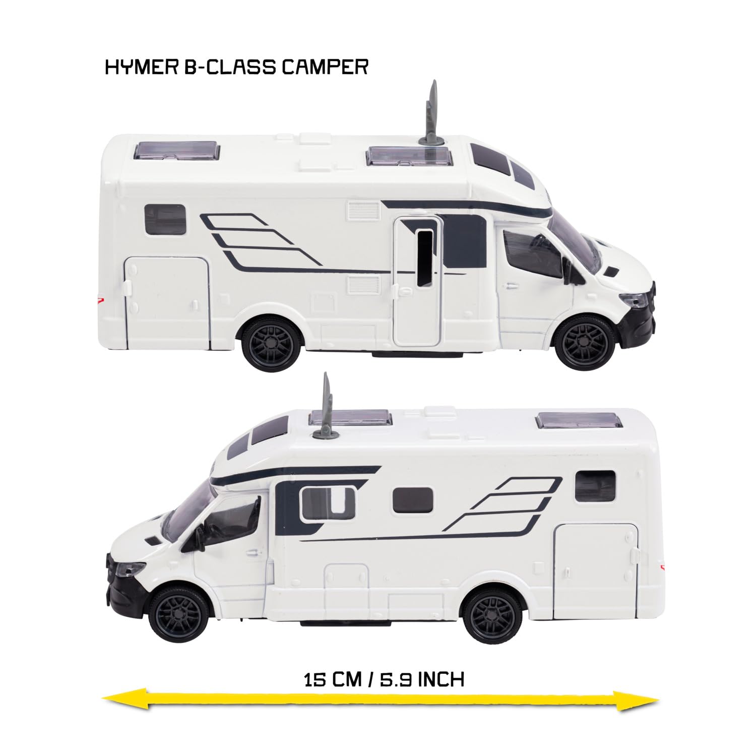 majorette-hymer-b-class-camper-19-cm-masterline-wohnmobil-mit-metall-karosserie- image 3