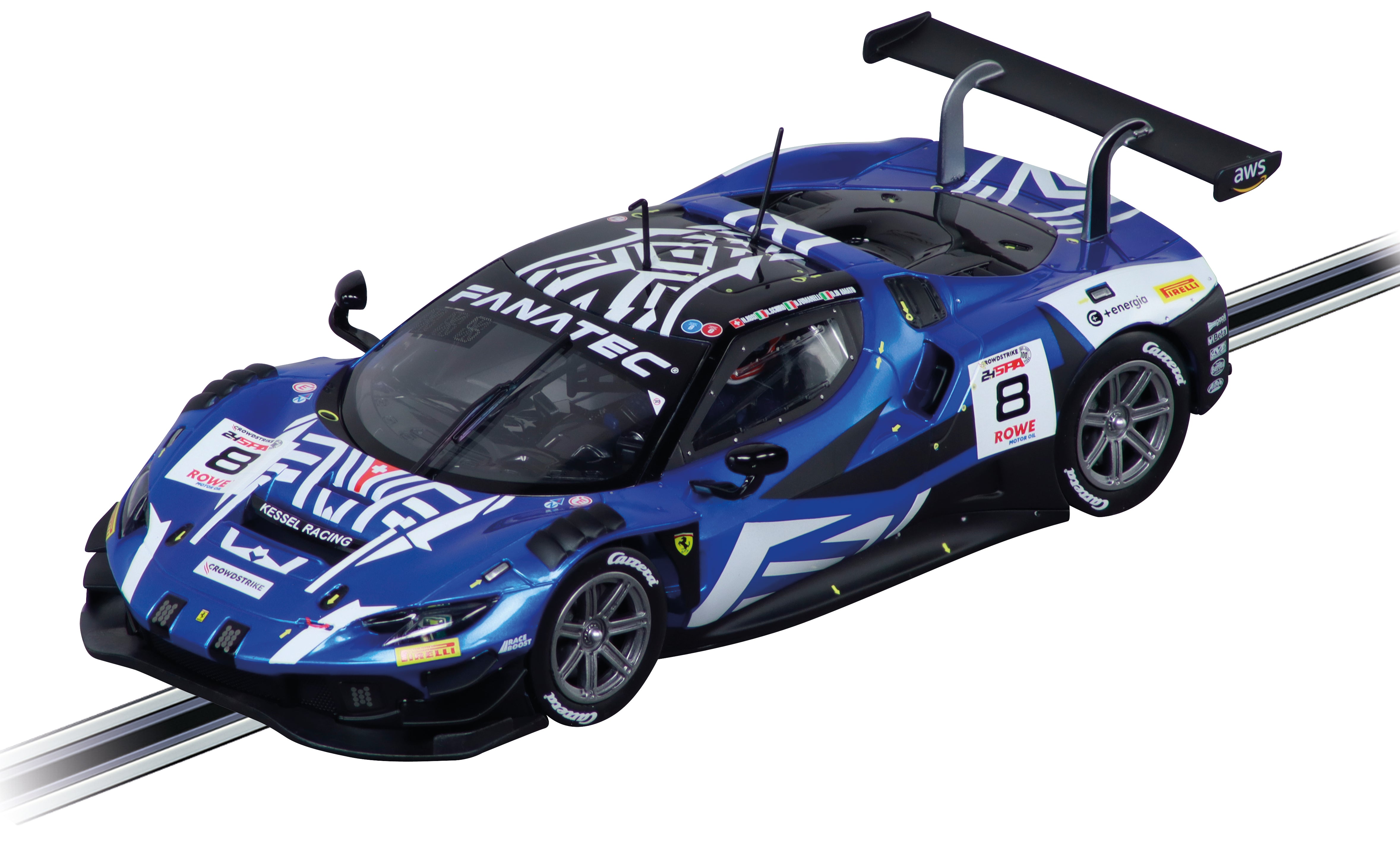 carrera-rc-ferrari-296-gt3-kessel-racing-no-8-24h-spa-2024-slotcar-1-24-digital- image 1