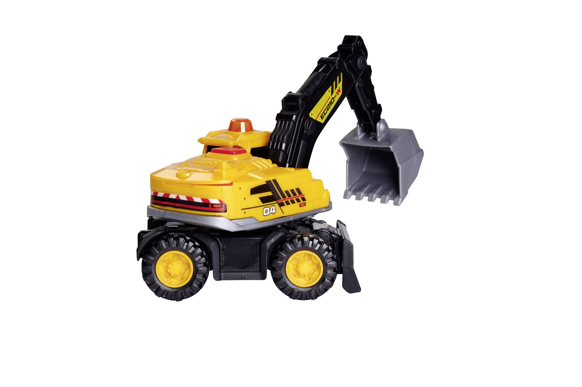 dickie-toys-bagger-schaufelbagger-baustellenfahrzeug-16-cm-gelb image 4
