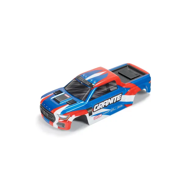 arrma-granite-grom-karosserie-blau-rot-ara412001-mit-wing image 1