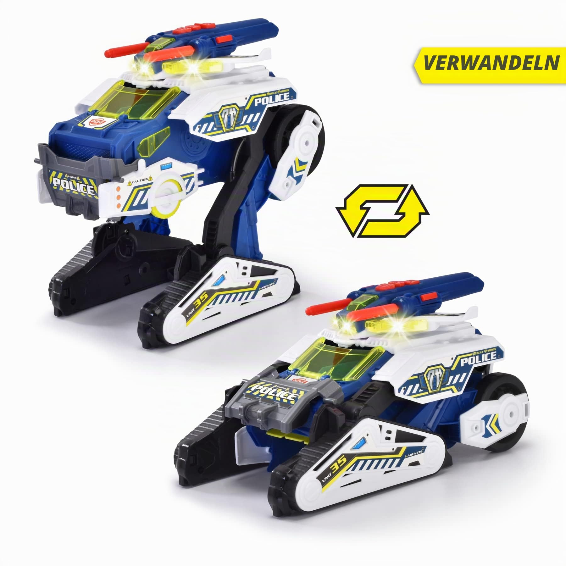 dickie-toys-rescue-hybrids-police-bot-35-cm-transform-polizeiauto image 2