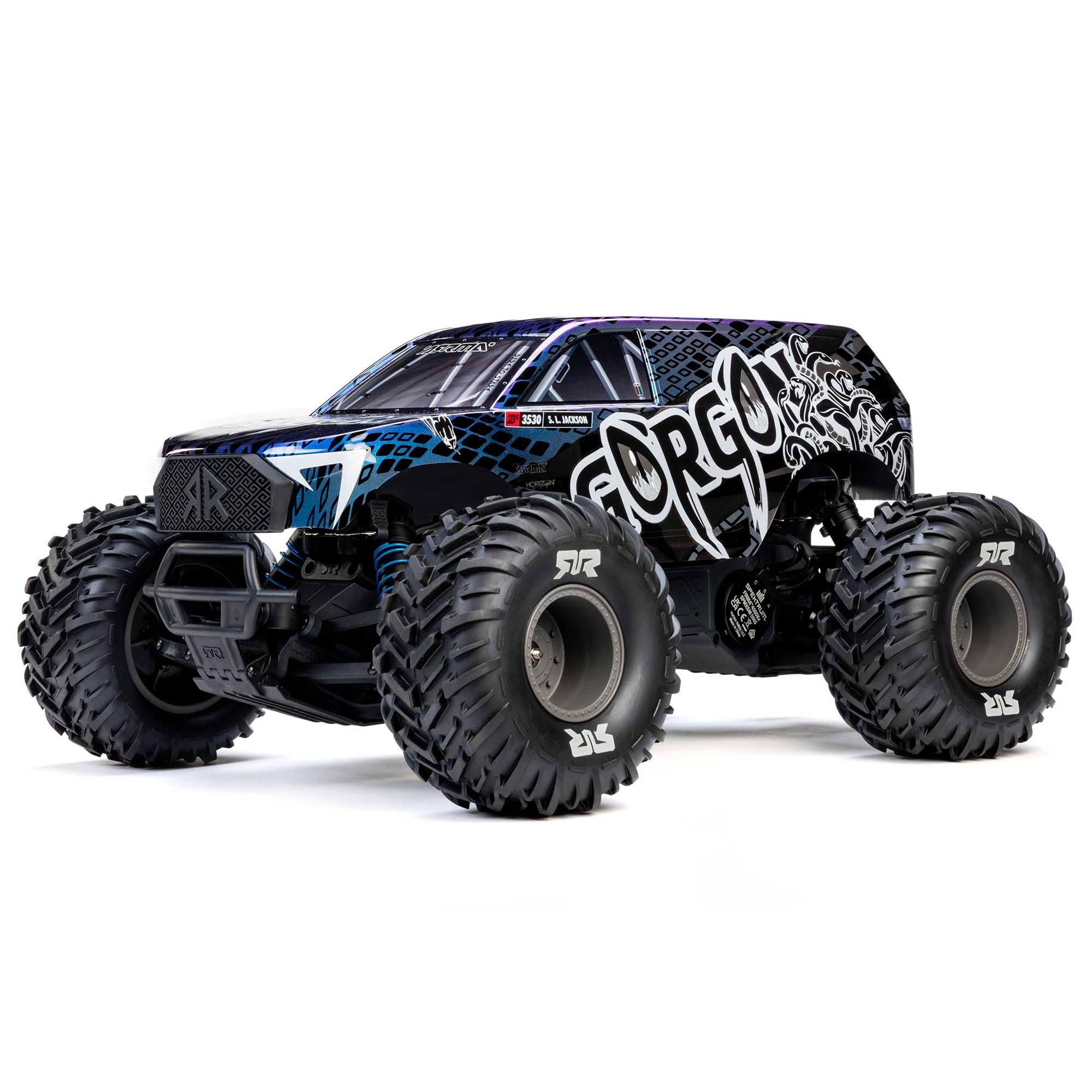 arrma-1-10-gorgon-223s-2wd-brushless-monster-truck-rtr-blau-schwarz image 1