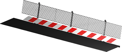 carrera-rc-leitplanke-mit-schutzzaun-2-m-rennbahn-deko image 1