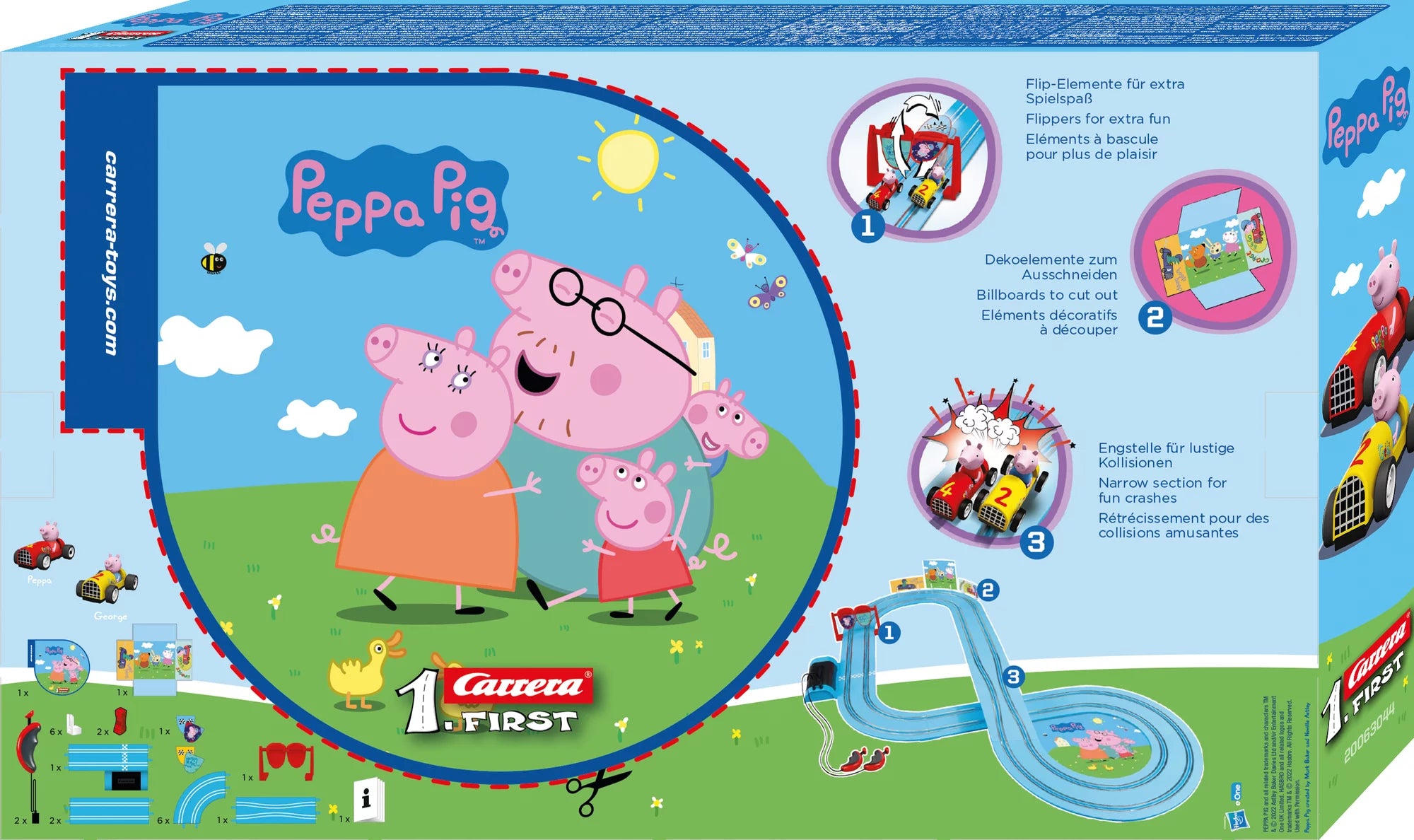 carrera-first-peppa-pig-soapbox-race-seifenkisten-rennbahn-set-2-9m image 2