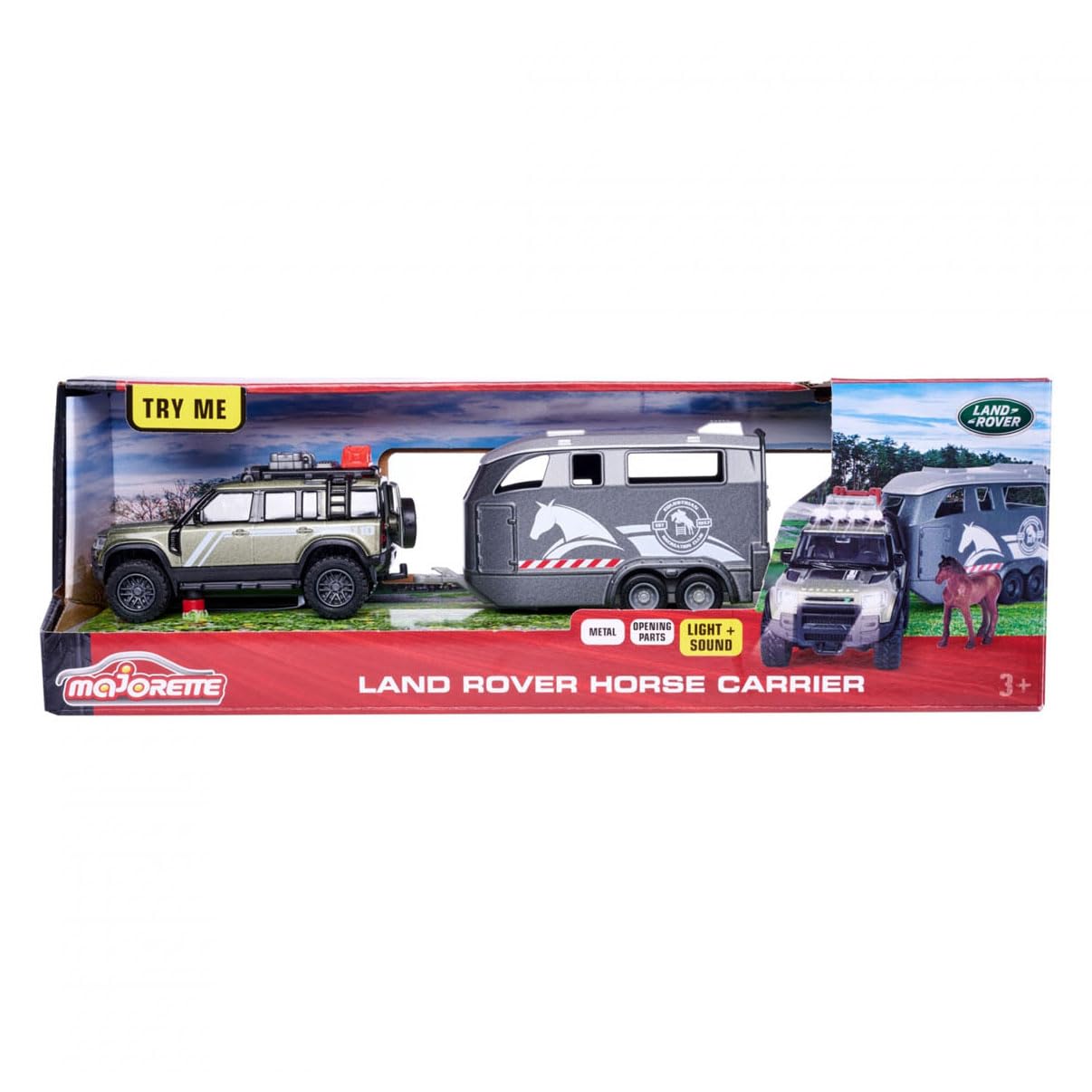 majorette-grand-series-land-rover-defender-mit-pferdeanh-nger-und-pferd image 3