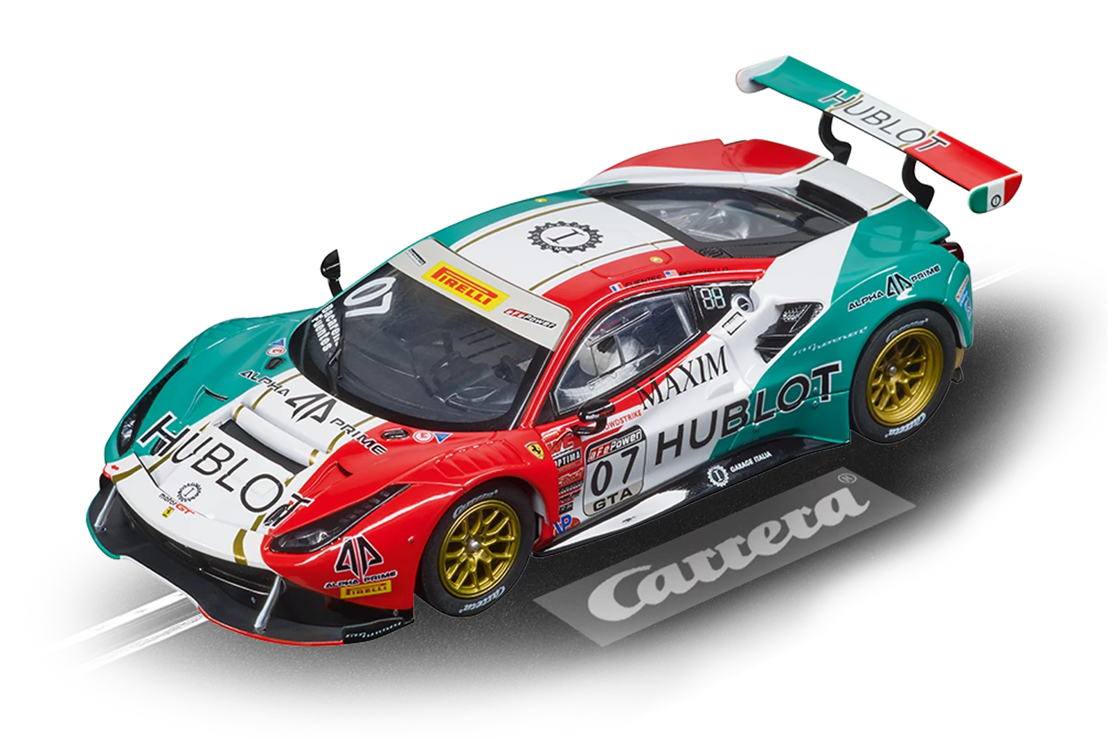 carrera-rc-ferrari-488-gt3-squadra-corse-garage-italia-no-7-slotcar-1-32-evoluti image 1