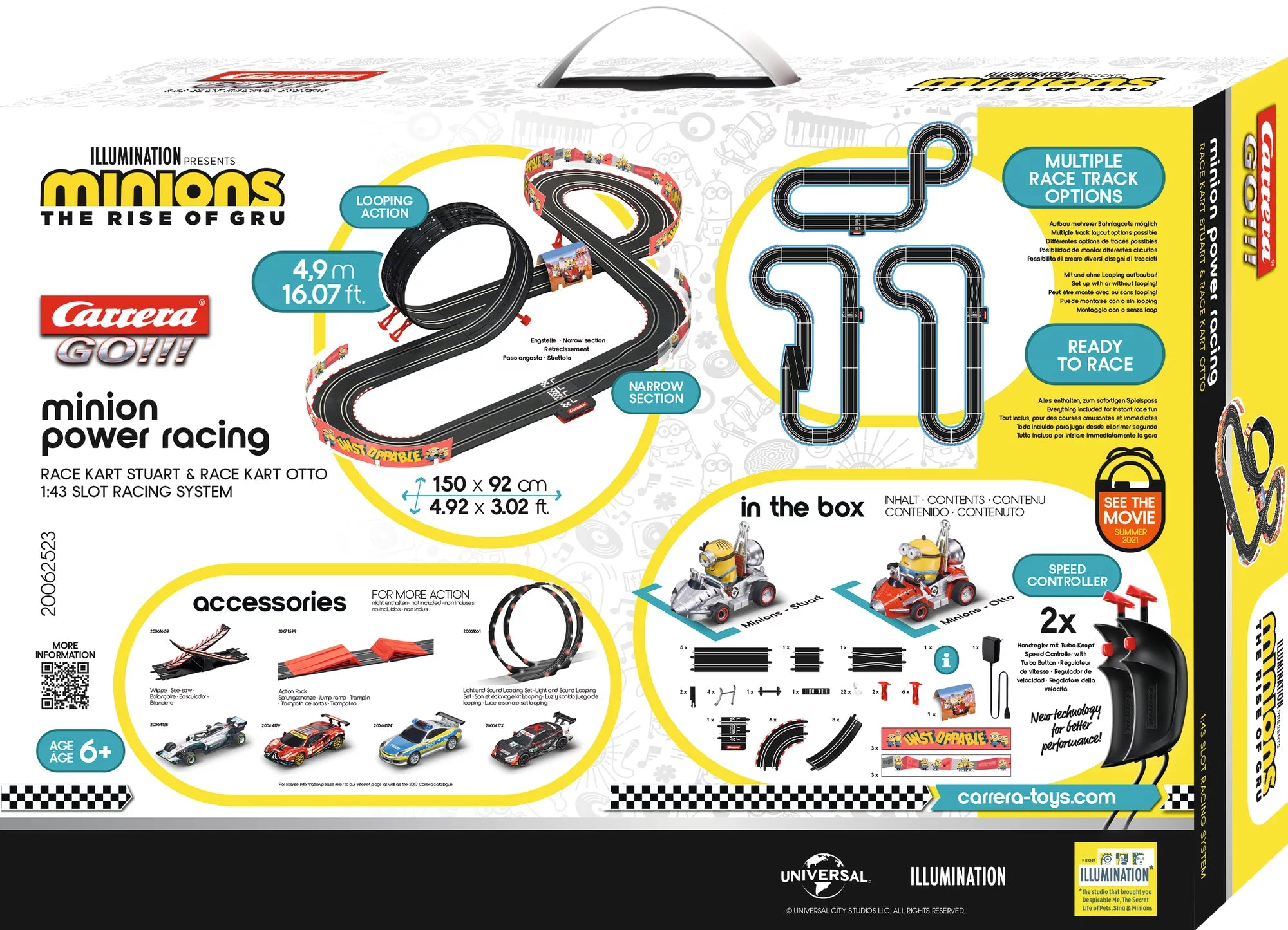 carrera-go-minions-power-racing-slotcar-set-4-9-m image 2