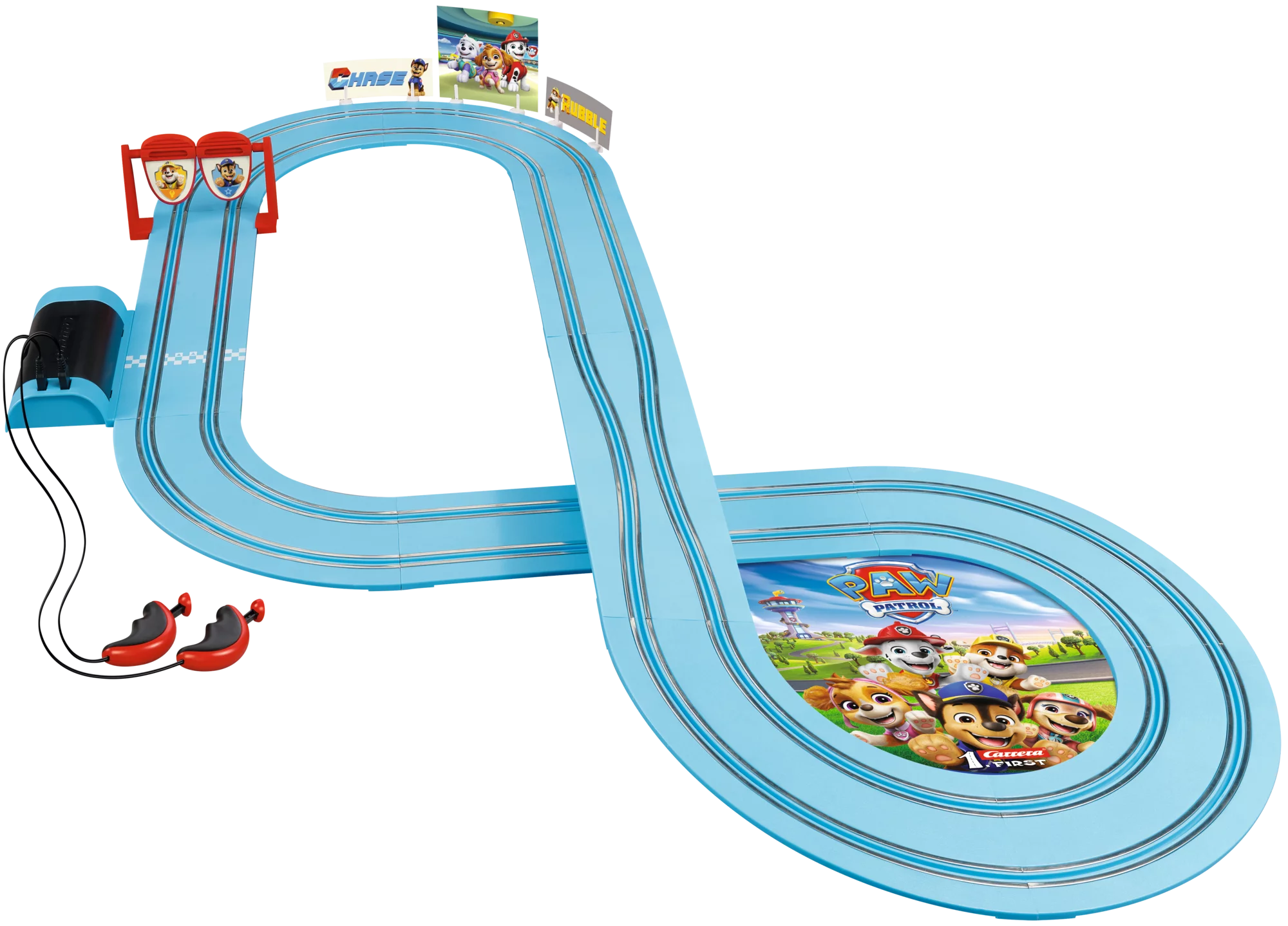 carrera-rc-paw-patrol-on-the-double-carrera-first-slotcar-rennbahn-set-ab-3-jahr image 2