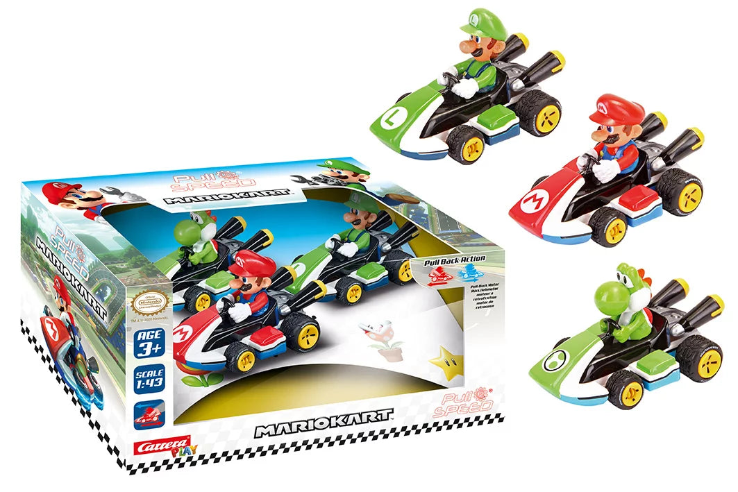 carrera-rc-mario-kart-pull-speed-3pack-1-43-mario-luigi-yoshi image 2