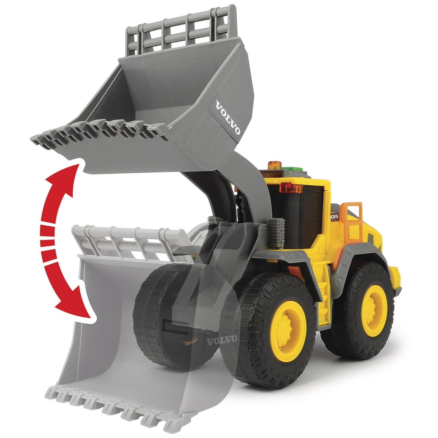 dickie-toys-volvo-radlader-baustellenfahrzeug-23-cm-mit-licht-sound-und-kippscha image 3
