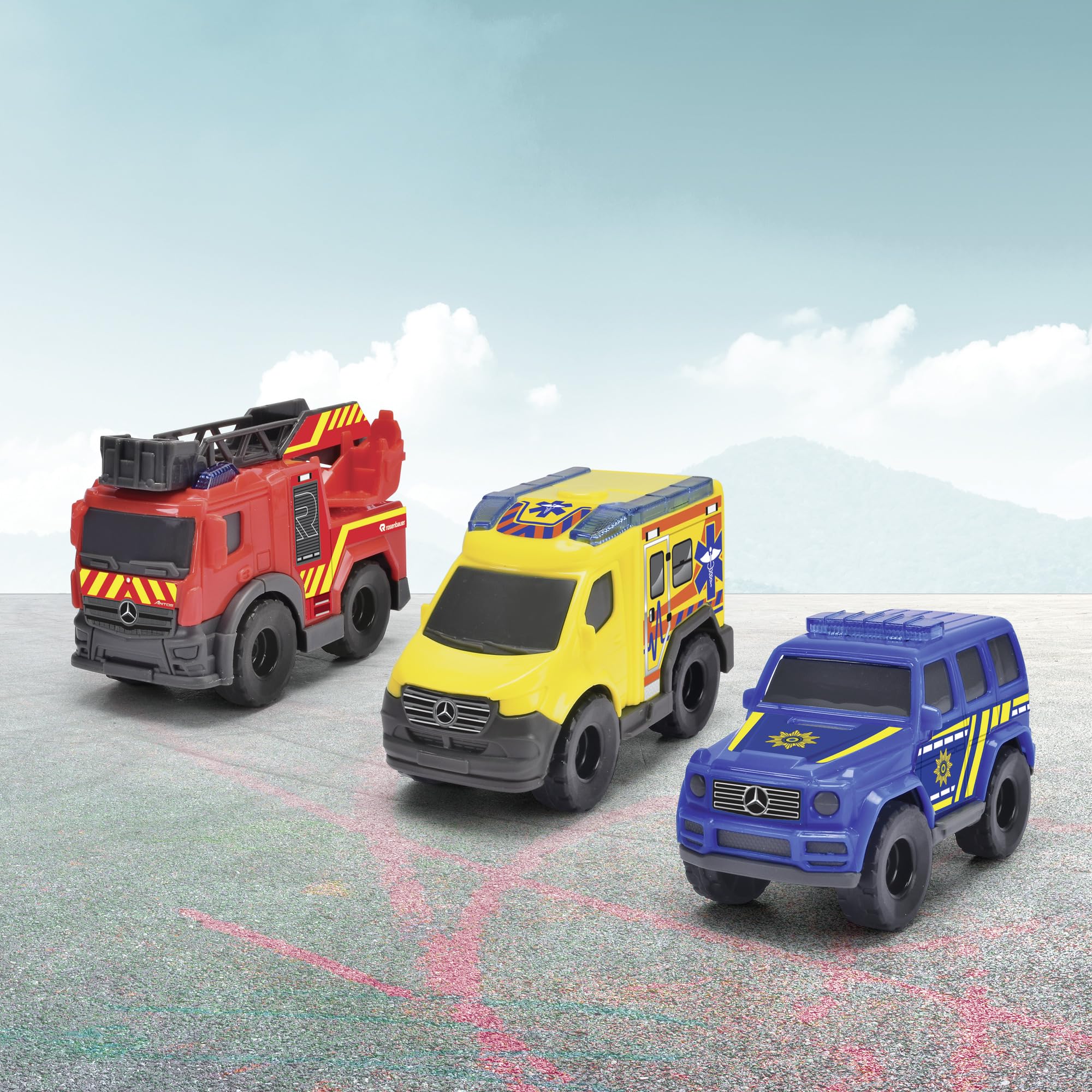 dickie-toys-micro-rescue-force-3er-set-mercedes-benz-8-cm-feuerwehr-polizei-rett image 5