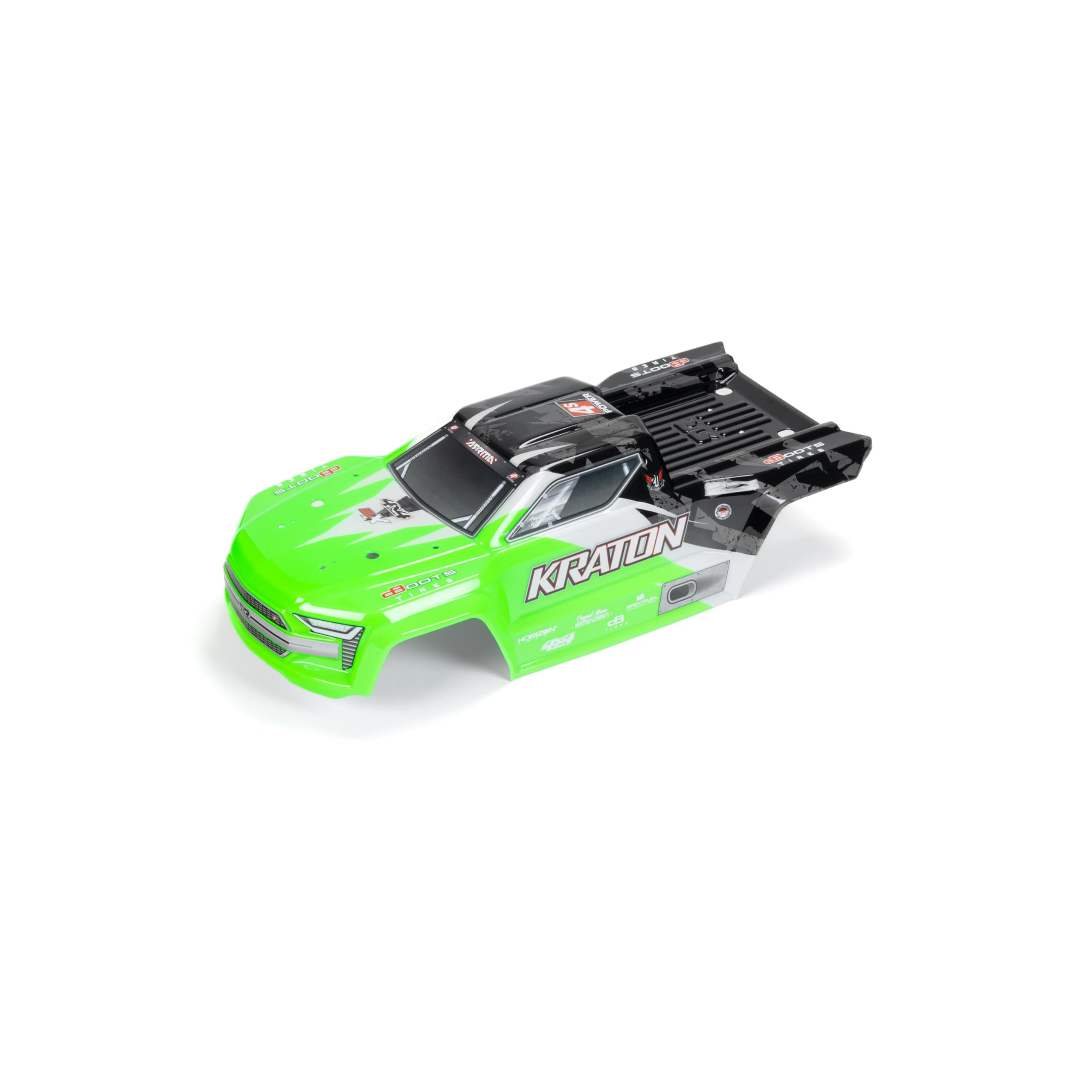 arrma-kraton-4x4-4s-blx-karosserie-gr-n-schwarz-lackiert image 1