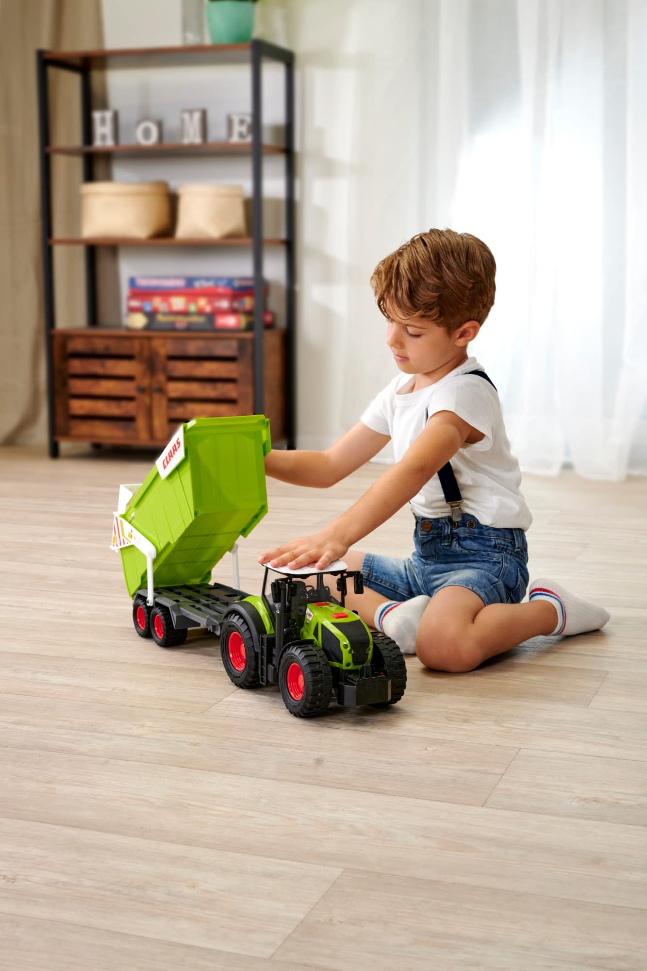 dickie-toys-claas-traktor-mit-anh-nger-64-cm-mit-licht-und-sound image 5