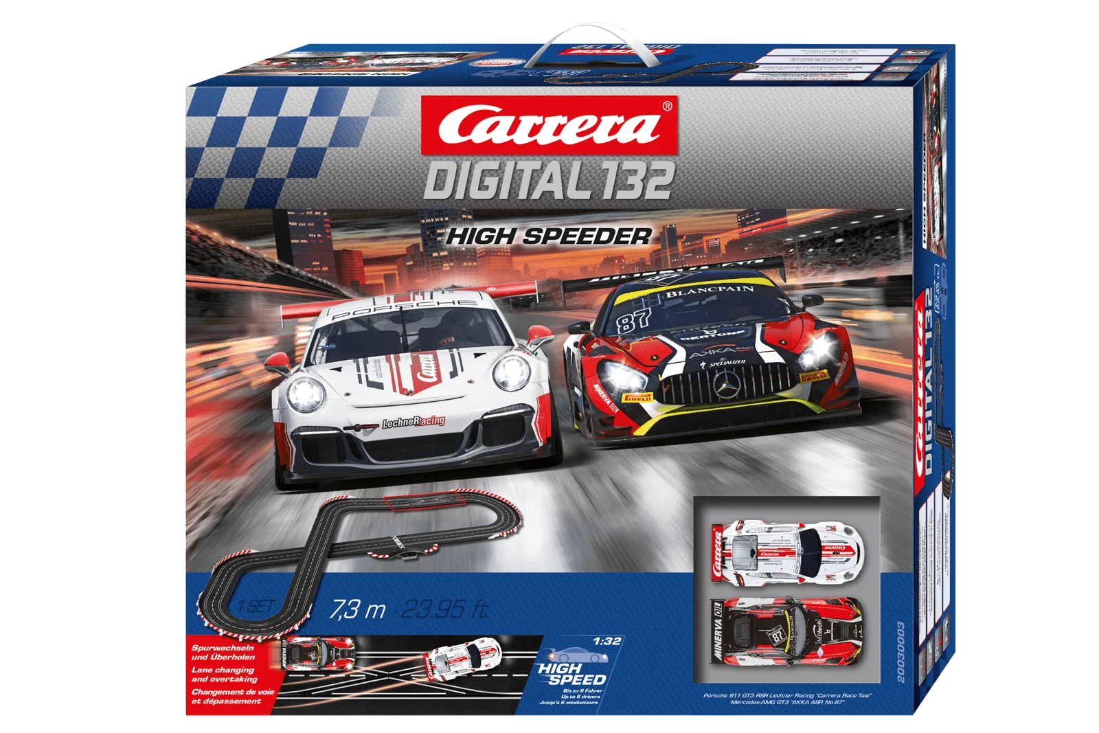 carrera-rc-high-speeder-digital-132-set-mercedes-amg-gt3-porsche-911-gt3-rsr image 1