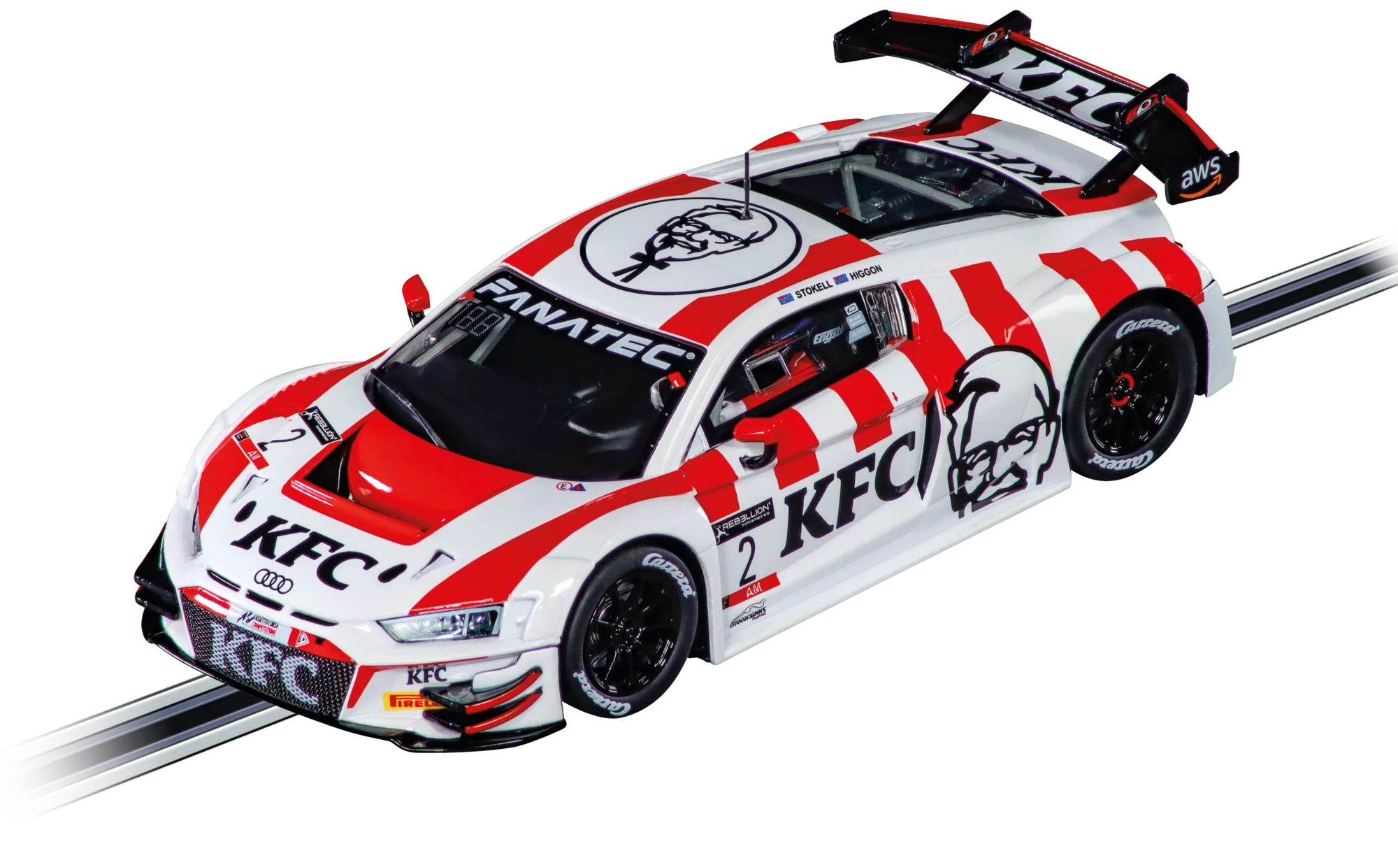 carrera-rc-audi-r8-lms-gt3-evo-ii-kfc-racing-no-2-evolution-1-32 image 1
