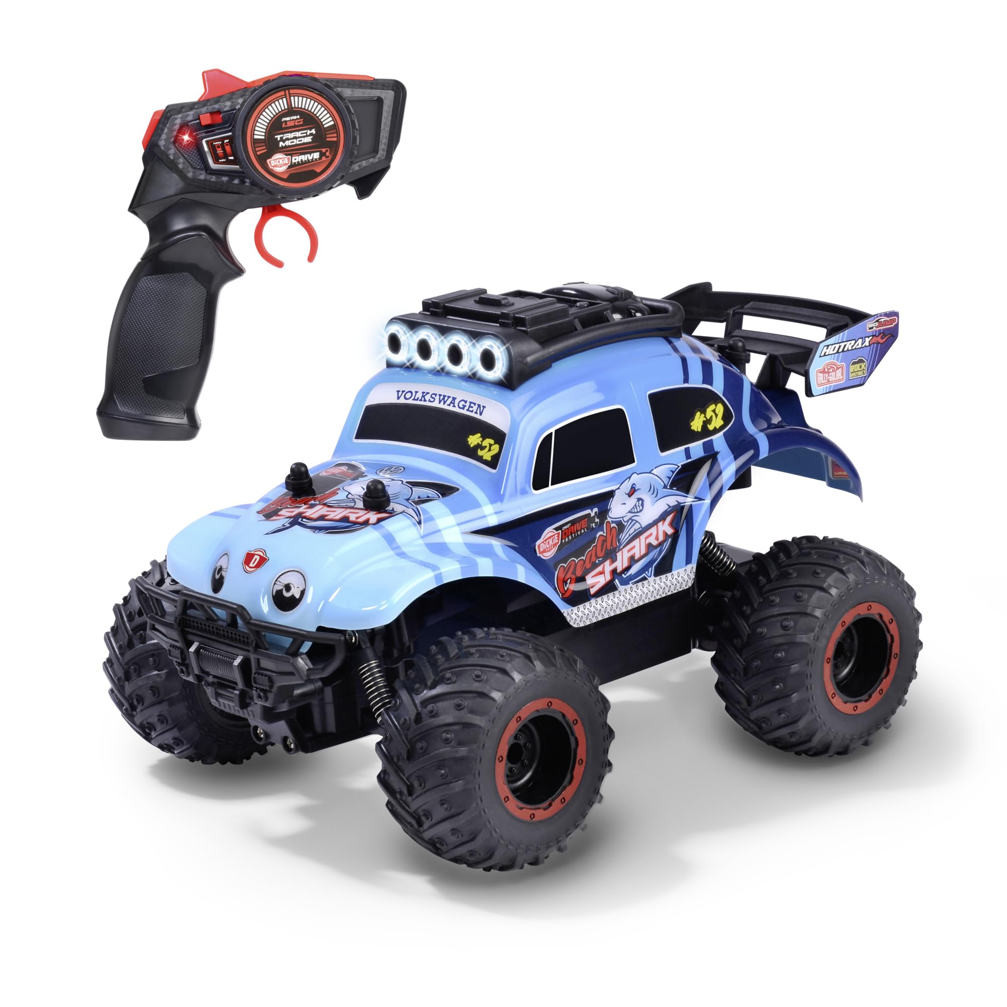 dickie-toys-rc-volkswagen-beetle-monster-bug-23-cm-1-24-12-km-h-turbo image 1