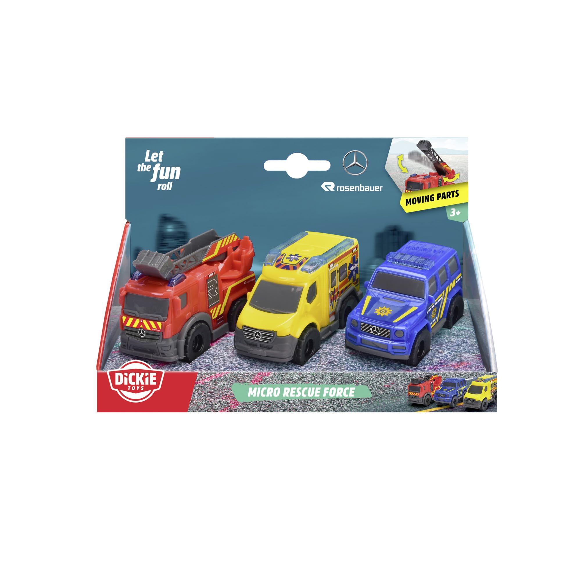 dickie-toys-micro-rescue-force-3er-set-mercedes-benz-8-cm-feuerwehr-polizei-rett image 7