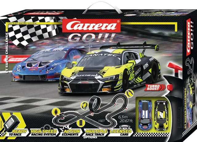 carrera-rc-carrera-go-gt-super-challenge-set-1-43-rossi-audi-vs-lamborghini image 1