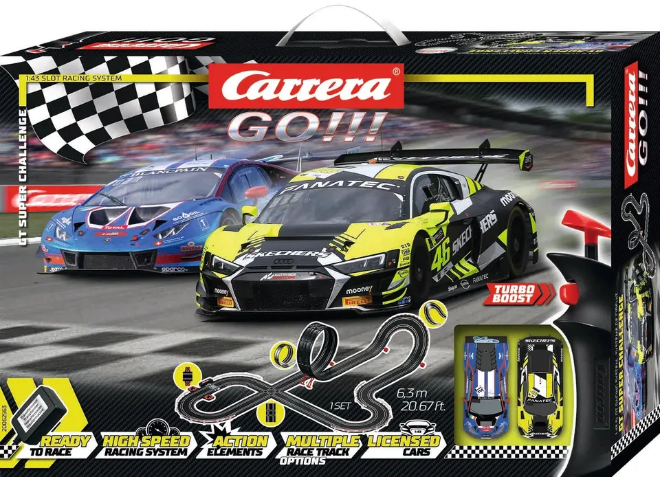carrera-rc-carrera-go-gt-super-challenge-set-1-43-rossi-audi-vs-lamborghini image 1
