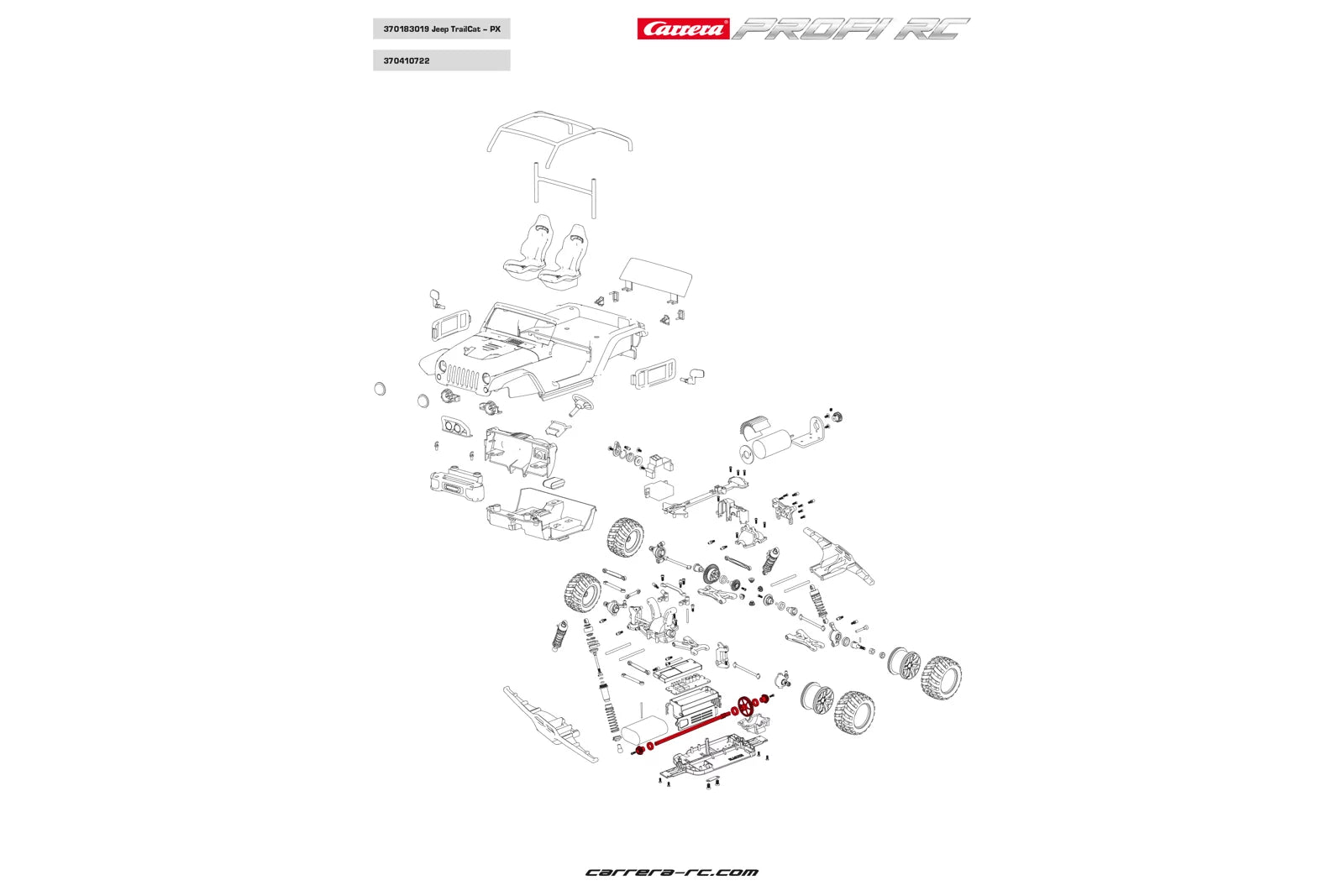 carrera-rc-metall-zahnr-der-mit-kugellager-f-r-mitteldiff-profi-rc image 1