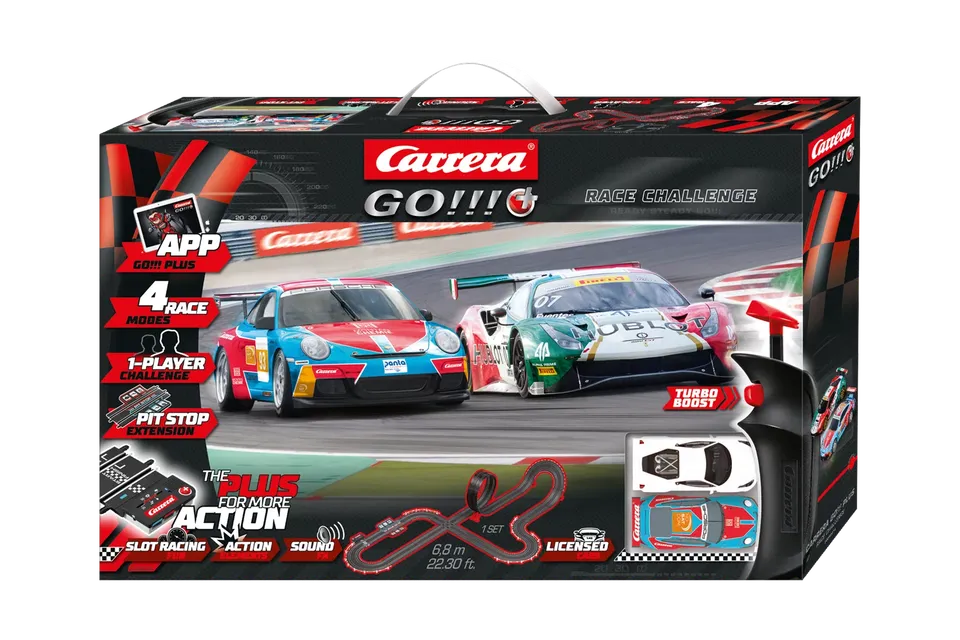 carrera-go-plus-race-challenge-set-porsche-997-gt3-ferrari-488-gt3-6-8-m image 1