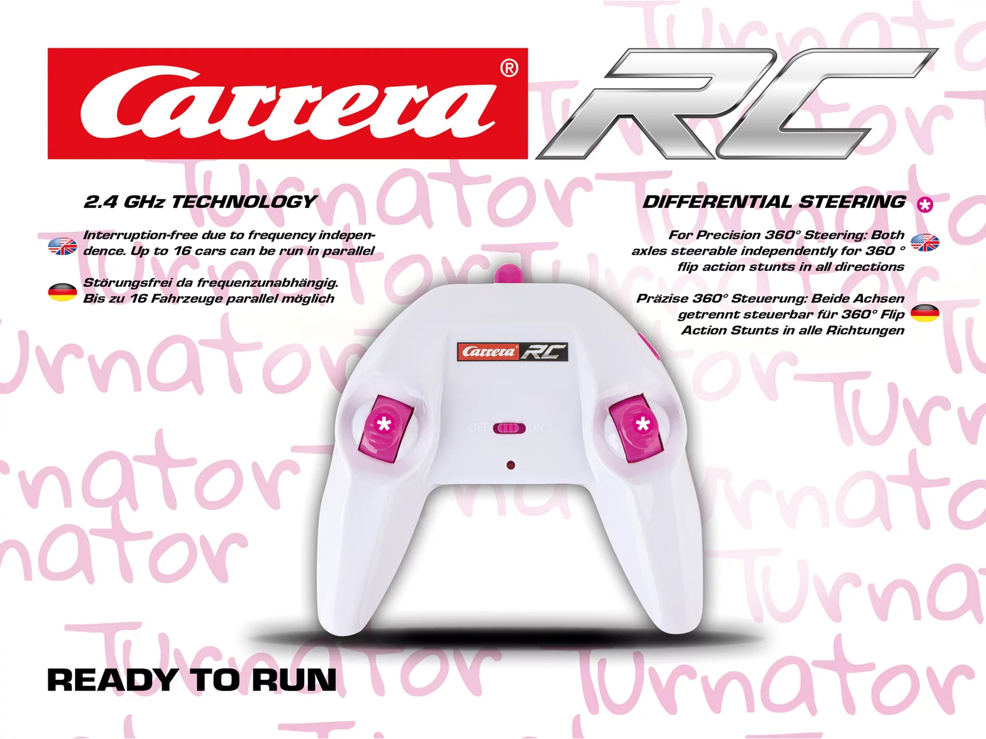carrera-rc-2-4ghz-mini-turnator-pink-stunt-car image 8