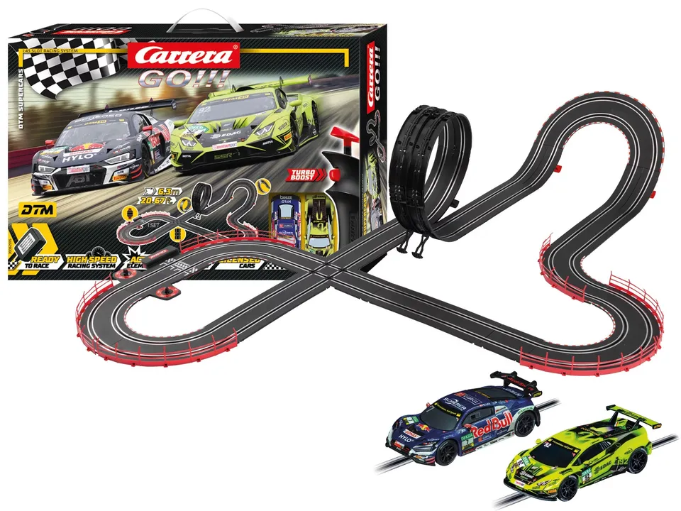 carrera-rc-carrera-go-dtm-supercars-set-1-43-audi-r8-lamborghini image 1