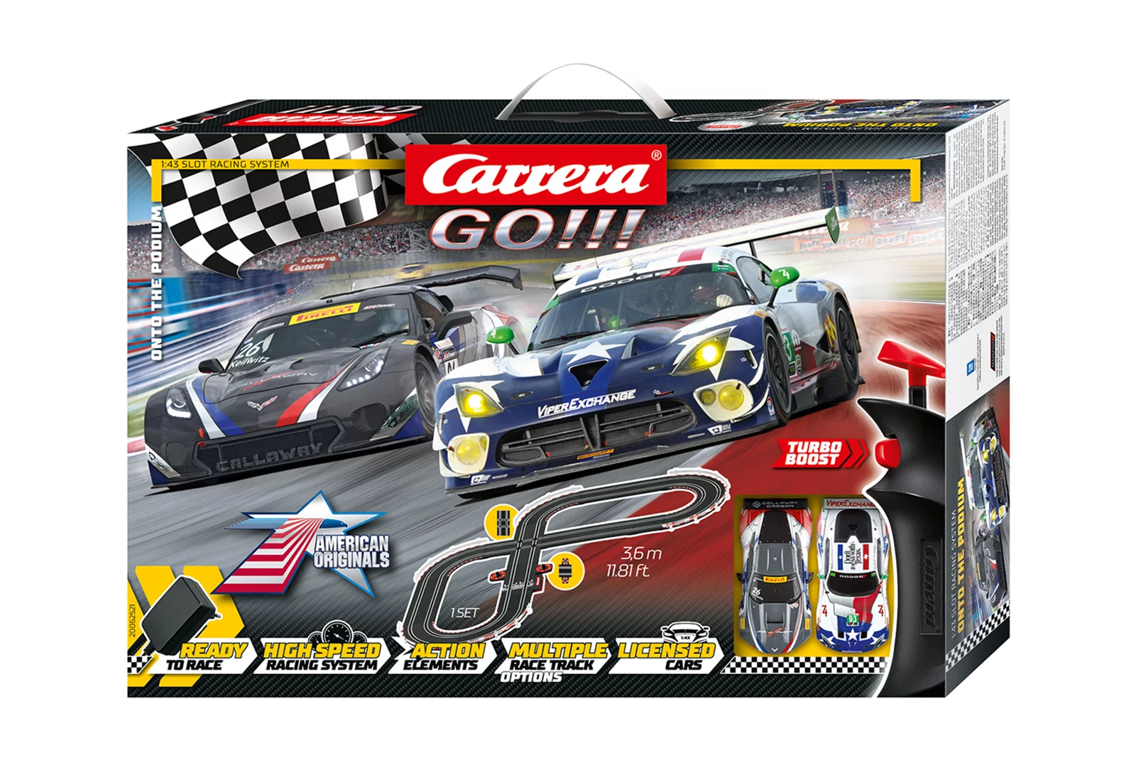 carrera-rc-carrera-go-onto-the-podium-set-viper-vs-corvette-1-43 image 1