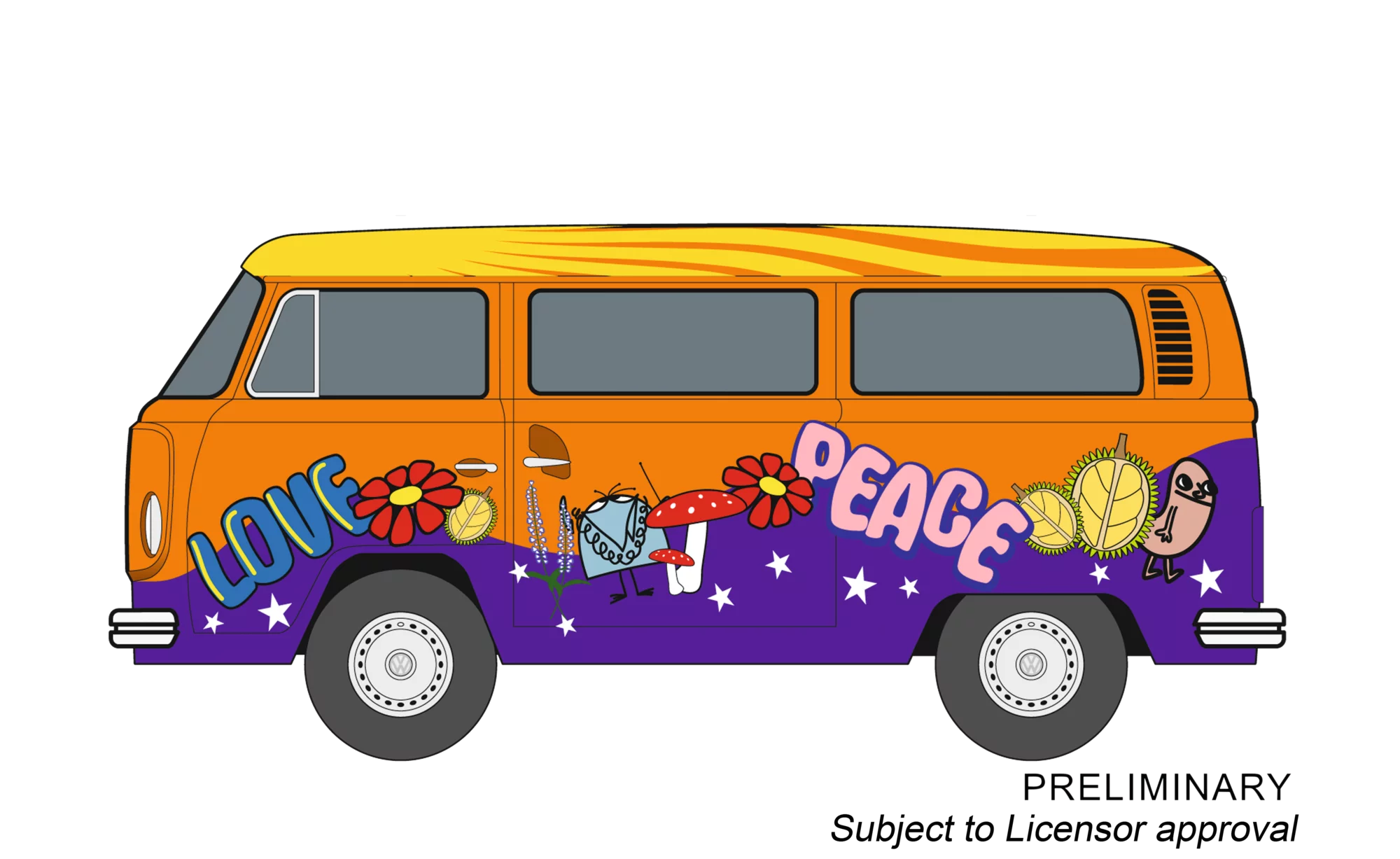 carrera-rc-vw-bus-t2b-peace-and-love-slotcar-1-32-evolution image 1