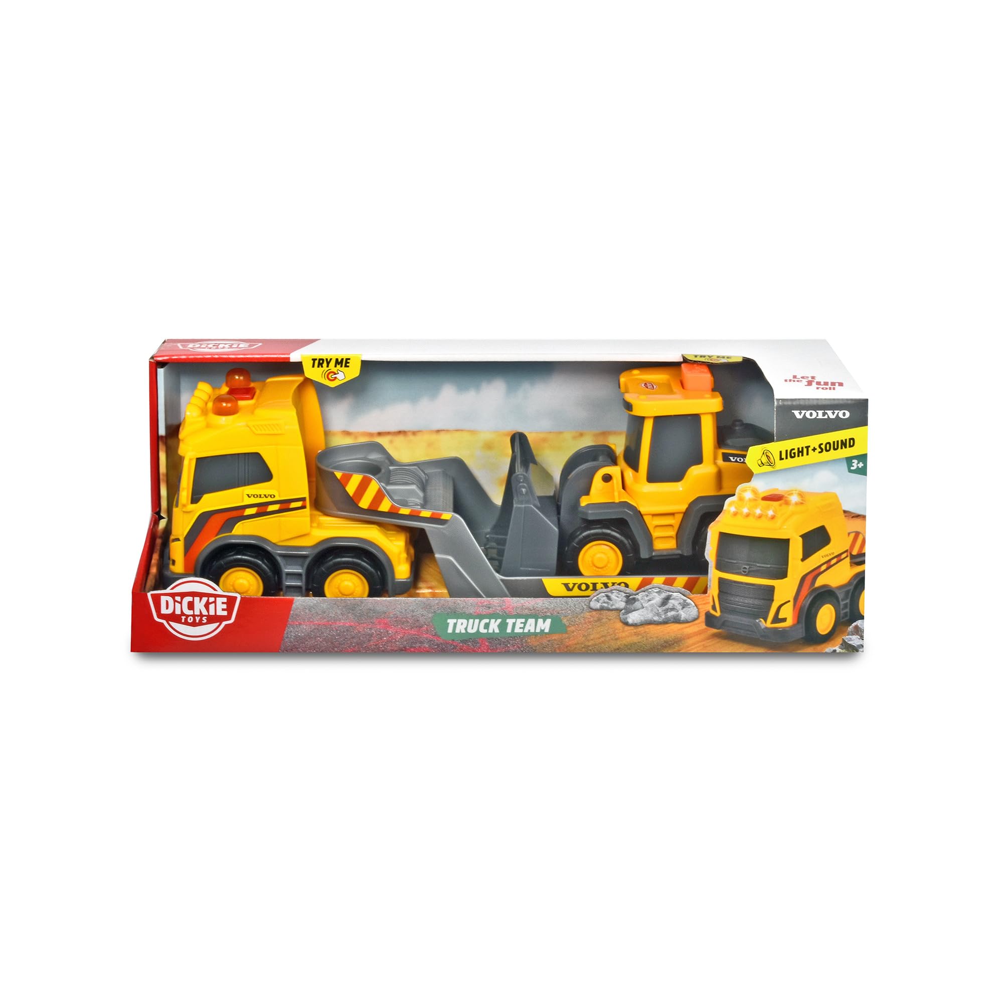 dickie-toys-volvo-truck-team-lkw-mit-anh-nger-und-radlader-32-cm image 7