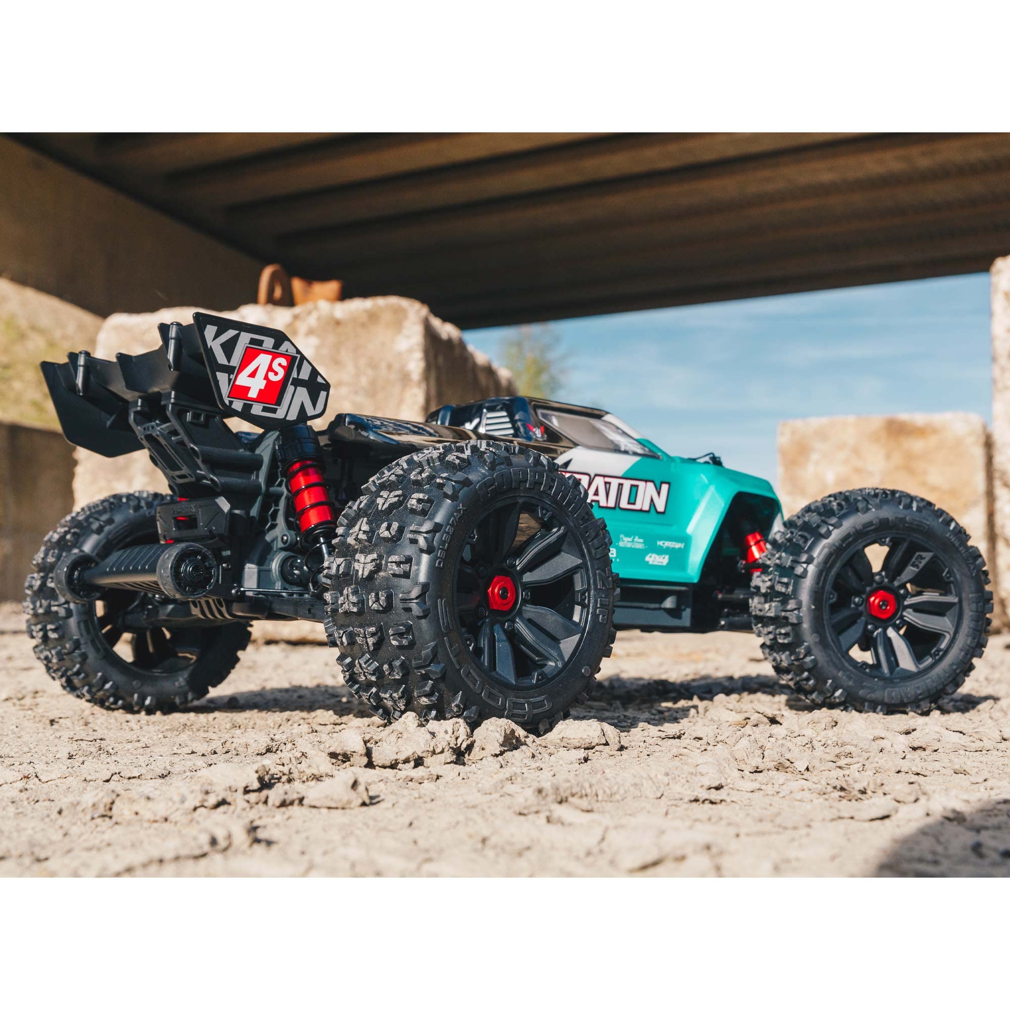 arrma-1-10-kraton-4x4-4s-v2-blx-speed-monster-truck-rtr-teal image 4