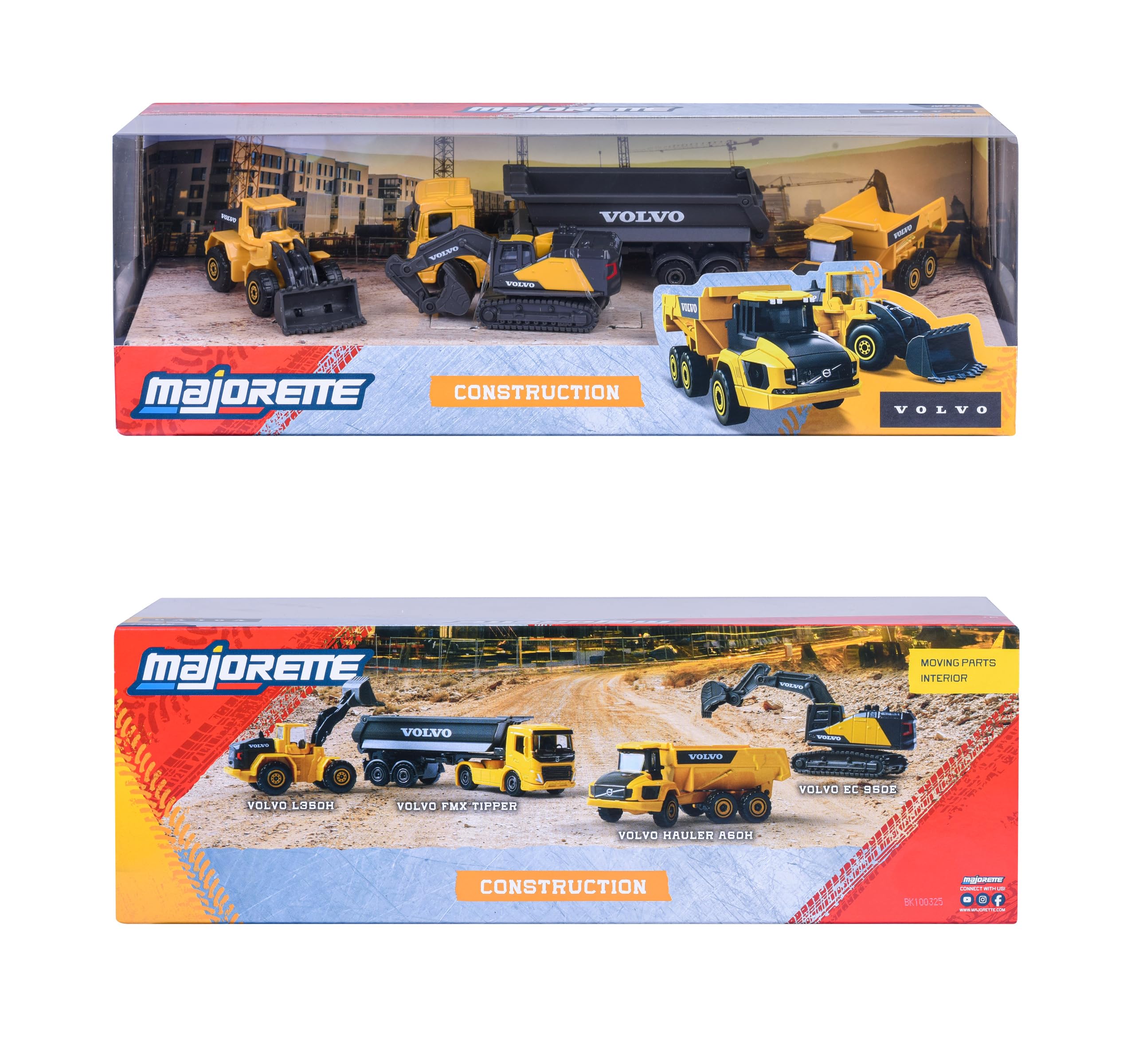 majorette-volvo-construction-4er-set-baustellenfahrzeuge-metall image 6
