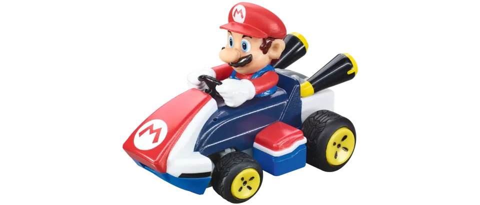 carrera-rc-2-4ghz-mario-kart-mini-rc-mario-6-2-cm-full-function-auto image 1