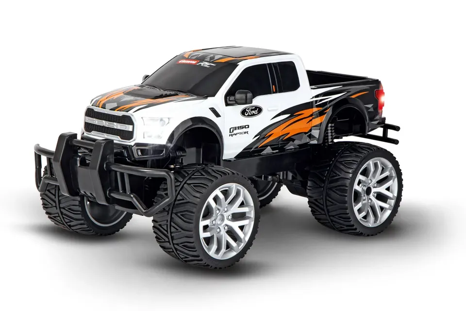 carrera-rc-ford-f-150-raptor-2-4-ghz-rc-pick-up-wei-mit-flammen image 1