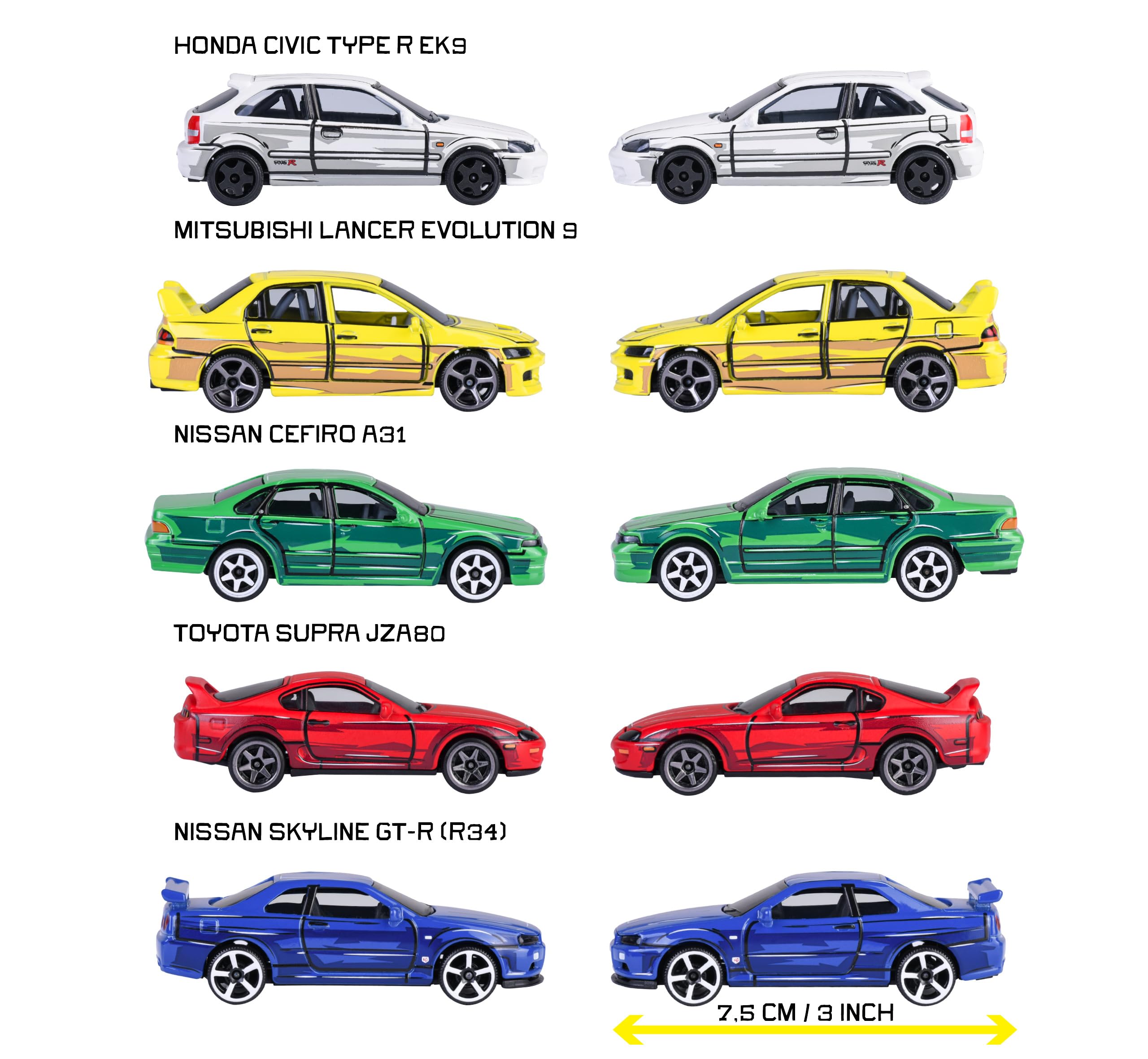 majorette-jdm-legends-giftpack-5-autos-1-64-7-5cm-metall image 3